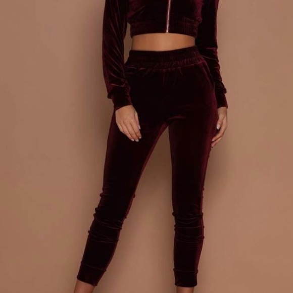 MESHKI velvet joggers - Picture 2 of 2